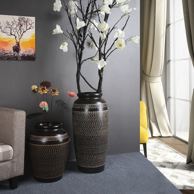 Jingdezhen ceramic restoring ancient ways of large vase suit furnishing articles up dry sitting room simulation European vase vase