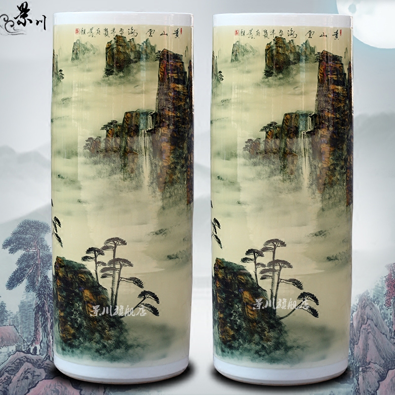 Big vase quiver jiangnan xiuse hand - made variable glaze porcelain of jingdezhen ceramics landing place, a living room