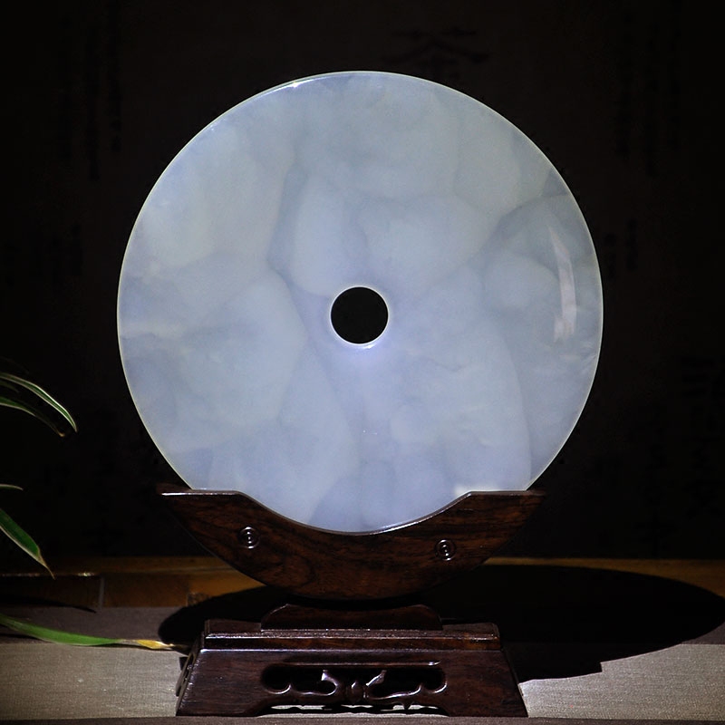 Natural Afghan jade safety buckle decoration large home decoration town house living room office jade wall decoration