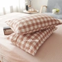 Rửa gối bông cotton thấm nước, thoải mái thở kẻ sọc không dán tem kiểu Nhật bông gối đơn hoặc kép Độc thân - Gối trường hợp gối bầu