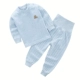 Quần áo cotton màu cho bé Quần eo cao thiết kế quần bụng đặt quần cotton mùa thu quần dài bé trai và bé gái có thể mở đồ lót thời trang trẻ em hàn quốc Quần áo lót