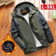 Áo cotton cộng với áo khoác nhung dày cộng với phân bón để tăng áo khoác cotton ngoài trời cho tuổi trung niên quần áo bố mặc áo khoác mùa đông áo lót lông cho nam Bông
