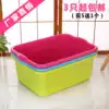 New material thickened kitchen plastic square basin Large rectangular cat litter basin washbasin Fruit and vegetable basin Mop cleaning basin