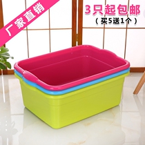 Brand new material thickened kitchen plastic square basin large rectangular cat litter basin wash basin fruit and vegetable basin mop cleaning basin