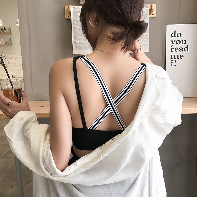 EKOOL运动健身瑜伽聚拢文胸百搭学生跑步防震文胸无钢圈打底内衣