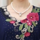 Áo sơ mi nữ trung niên mùa xuân và mùa thu áo dài mùa xuân của mẹ Áo sơ mi chạm đáy Áo thun trung niên voan dài tay nhỏ 40 tuổi 50