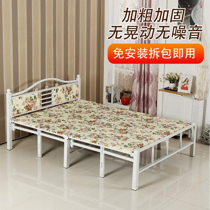 Folding bed Double bed 1 5 Single bed 1 2 Simple reinforced office home lunch break bed Children's bed Hard board bed
