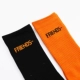 VLONE POP UP Limited Màu đen cam V Quần tất dài đường phố châu Âu và châu Mỹ FRIENDS - Vớ hàng tuần tất khử mùi Vớ hàng tuần