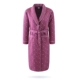 Áo ngủ nữ dài tay cotton xen kẽ mẹ trung niên mùa thu và mùa đông mỏng chần XL tắm yukata béo MM áo choàng ấm áo ngủ nam Night Robe