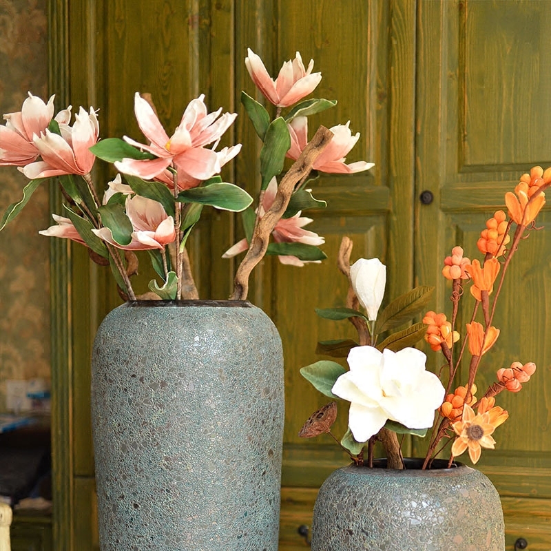 Restoring ancient ways of jingdezhen ceramic big vase landed dried flower arranging flowers manual coarse pottery archaize large sitting room place hotel
