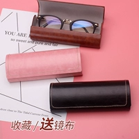 Trường hợp kính nữ mới bán nguyệt thủ công khung cận thị hộp mắt nữ Hàn Quốc nhỏ tươi sáng tạo hộp lưu trữ nam - Kính khung gọng kính cận nữ đẹp
