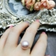 | Nhẫn ngọc trai lớn 12MM tự nhiên | Vàng vàng 14K nhập khẩu | Không dị ứng không phai màu | Bánh tròn mẫu nhẫn nữ đẹp 2021 Nhẫn
