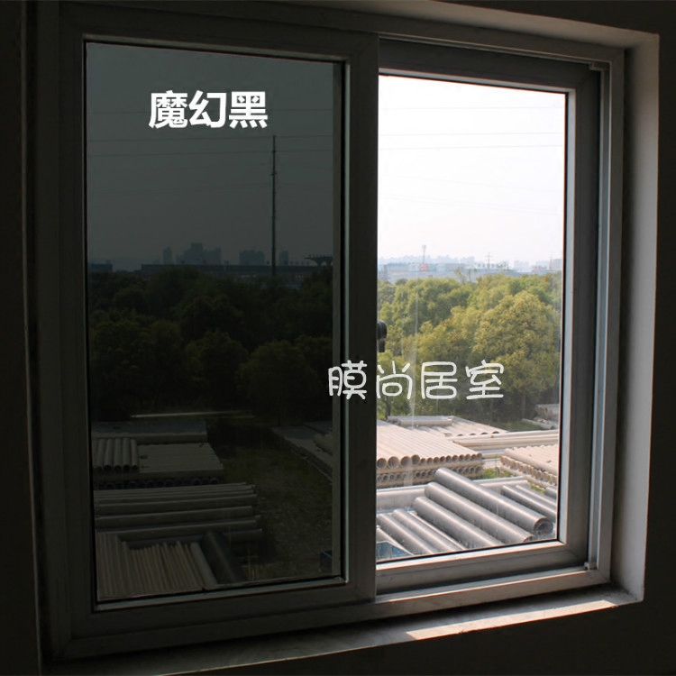 Magic Black Deep Black Windows Glass Cling Film Thermal Insulation Sunscreen Privacy One-way Pivot Anti-UV Stickers