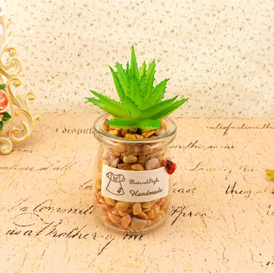 Creative simulation fake flower plant Green plant bonsai Pastoral small meat bonsai ornaments meaty desktop decorations