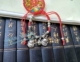 Handmade tuổi thọ khóa tay đỏ dây đeo vòng tay Miao bạc vòng chân trang sức trẻ em khóa 12 Zodiac vòng chân - Vòng chân