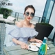 Mansi 2018 mới kính râm phân cực nữ phiên bản Hàn Quốc của thủy triều retro phong cách Harajuku kính râm cá tính kính đỏ mặt tròn kính montblanc Kính râm