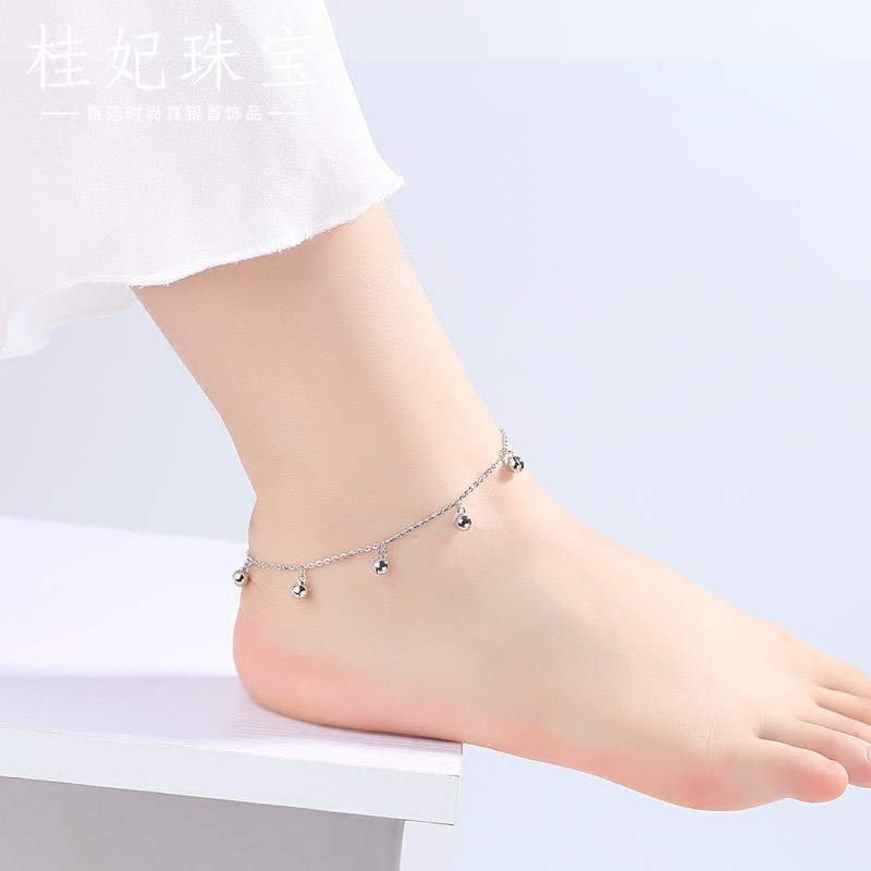 Bracelet de cheville Femme      en Argenterie - Ref 3104845 Image 4