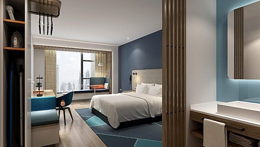 Holiday Inn Express Zhoushan Dinghaizhi Holiday Hotels Standard large bed Smoke-free room