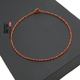 Đích thực đầy màu sắc dây dệt tay đỏ dây đeo tay nữ sterling bạc vòng chân nữ ác thần đỏ tay dây thừng chân đôi - Vòng chân lắc chân vàng PNJ Vòng chân