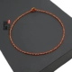 Đích thực đầy màu sắc dây dệt tay đỏ dây đeo tay nữ sterling bạc vòng chân nữ ác thần đỏ tay dây thừng chân đôi - Vòng chân vòng đeo chân nữ bằng vàng Vòng chân