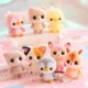 Cute soft cute small animal flocking doll toy decoration desktop car cartoon decoration decoration decoration