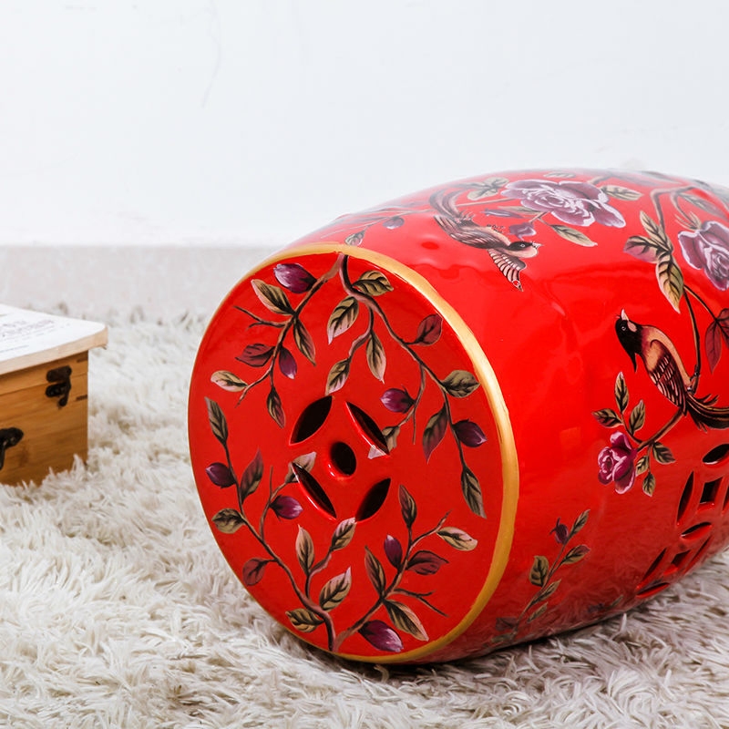 Jingdezhen antique American country ceramic drum who household hallway in shoes who dressing process who furniture furnishing articles