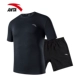 Anta sport suit nam thể thao mùa hè mới mỏng chạy thể dục thoáng khí quần short ngắn tay hai mảnh - Thể thao sau