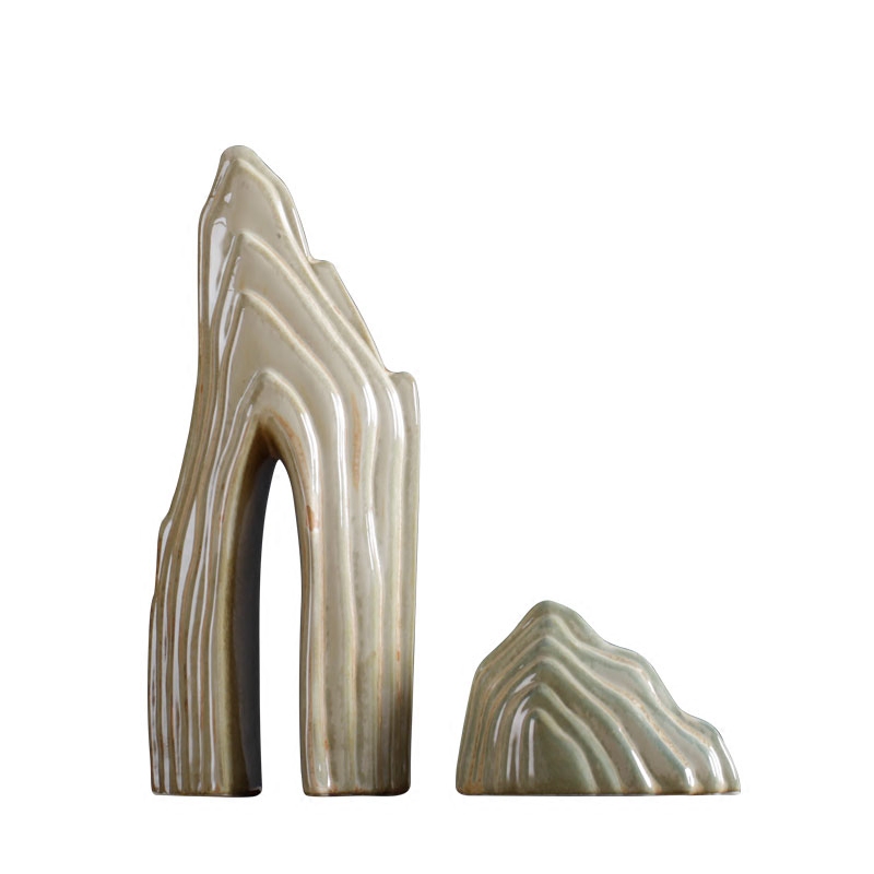 Zen mountain heavy creative dry landscape ceramic bijia furnishing articles hotel teahouse move of Chinese style household decoration