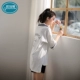 2018 mới ngắn tay hè hai mảnh Hàn Quốc tươi mới phục vụ nhà sinh viên đồ ngủ cotton nữ mùa hè - Bộ Pajama