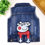 Áo vest trẻ em nam và nữ Áo vest trẻ em vest trẻ em mùa xuân và mùa thu mẫu cotton hoang dã mùa đông