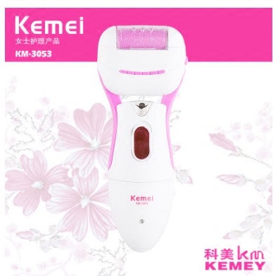 Shen Gunyun Kemei Kemei Kemei direct sales electric foot grinder with lamp does not hurt the foot exfoliating KM-3053