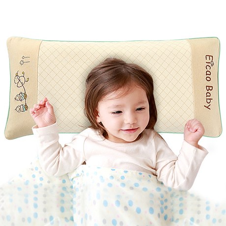 宜巢宝宝枕头 儿童幼儿园纯棉荞麦枕 