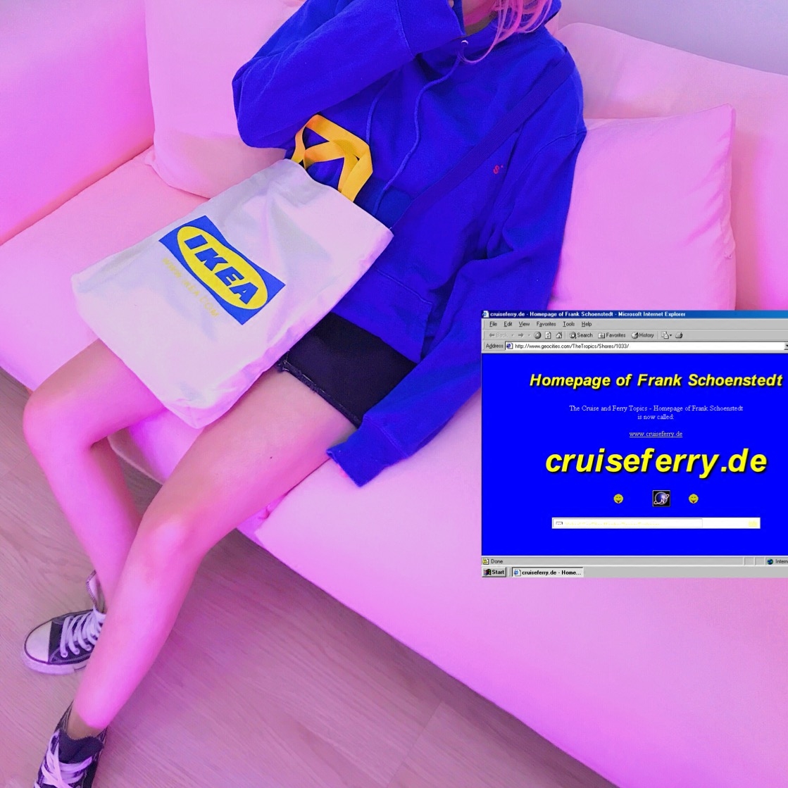 Clearance goods do not return or change ulzzang canvas bag slung female ins portable simple Joker shoulder bag