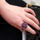 Tự làm pha lê đính cườm handmade ngôi sao lớn dệt vòng phụ kiện cá nhân phụ nữ nhẫn sinh nhật nhiều màu - Nhẫn nhẫn lông voi Nhẫn
