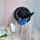 Gothic đồng tính hoa hồng Anh đội đầu mũ truyện tranh show coser phụ kiện tóc mũ lolita làm tình tối chuỗi lông vũ - Phụ kiện tóc