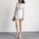 TANSSHOP khí chất nữ thần mùa hè tay áo kèn V-cổ ren lớn backless giảm béo jumpsuit quần short jumpsuit nữ shop đồ nữ Quần short