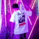 Hip hop tay ngắn nam quốc triều nửa tay áo mới 2018 áo thun đường phố quần áo khiêu vũ nam phiên bản Hàn Quốc lỏng lẻo đôi tay áo ngắn
