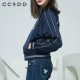 CCDD mùa đông thêu bóng chày đồng phục nữ cotton phù hợp với áo khoác bomber áo khoác ngắn - Bông áo phao lông cừu Bông