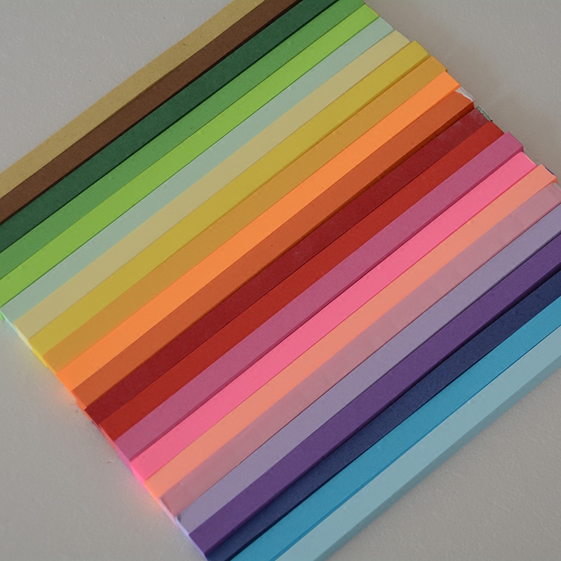 Lucky Star Origami Tanabata Birthday Gift Glass Bottle Cork Candy Color Stacked Stars Paper Solid Color Origami Material