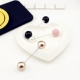 Phiên bản Hàn Quốc đơn giản từ ngọc trai pin pin cổ áo pin pin Hàn Quốc khăn quàng cổ áo len cardigan khăn quàng cổ