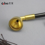 Старомодный медный большой мундштук, мужская ретро курительная трубка