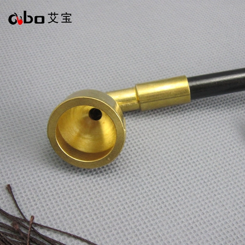 Старомодный медный большой мундштук, мужская ретро курительная трубка