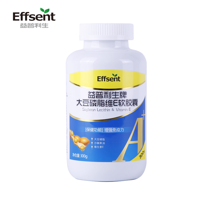 益普利生牌大豆磷脂维E软胶囊 1.0g/粒*300粒