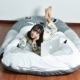 My Neighbor Totoro giường beanbag nhân vật hoạt hình tatami nệm túi ngủ có thể gập lại ghế sofa tầng trệt đơn hoặc kép phòng ngủ - Ghế sô pha ghế sopha Ghế sô pha