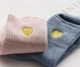 Tất cotton Nhật Bản thoải mái cho mùa xuân và mùa thu vớ của phụ nữ Vớ cotton Hàn Quốc tình yêu vớ hình trái tim vớ dày