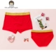 Màu đỏ kết hôn cặp vợ chồng đồ lót phim hoạt hình năm sinh modal cotton thấp eo nam boxer nữ tam giác kích thước lớn phù hợp với