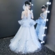 2019 trẻ em mới ăn mặc cô gái catwalk đuôi lớn váy hoa cô gái công chúa váy nhỏ mô hình sân khấu mùa hè - Váy trẻ em