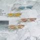 Fengfan với thiết kế thời trang retro retro kính nhỏ kính râm kim loại kính đỏ sao đỏ kính râm nhỏ kính burberry Kính râm