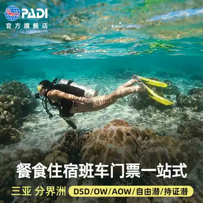 Sanya Boundary Island PADI diving certification OW AOW Free diving FD certified diving Hainan tourism deep diving