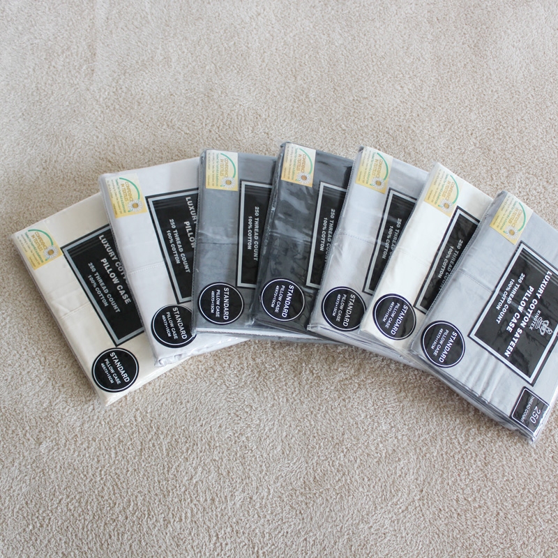 Single piece pure cotton pillowcase full cotton pure color pillowcase 250 root fabric single pillows with never starting a pair of special price